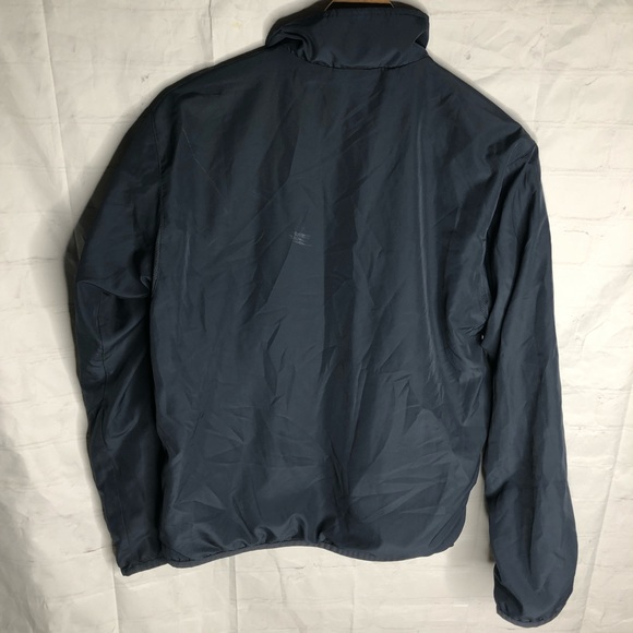 Puma Men's Windbreaker Full Zip Jacket Grey Orange striped EvoPower logo Small - Picture 2 of 11